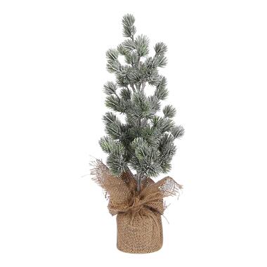 House of Seasons Kunstkerstboom in Jute - H45 x Ø23 cm - Groen Frosted product