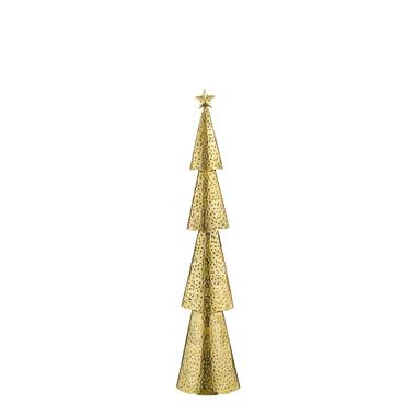 House of Seasons Kerstboom - L14,5 x B8 x H68 cm - Metaal - Goud product