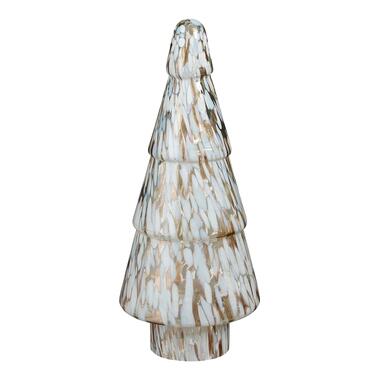 House of Seasons Kerstdecoratie Boom - H41,5 x Ø16 cm - Glas - Wit product