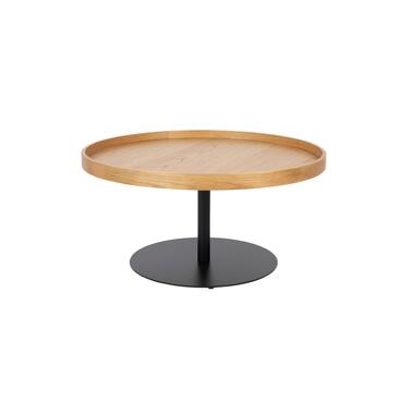 Housecraft Yuri Bijzettafel Rond Hout 70x70 cm (L) Eiken - Bruin product