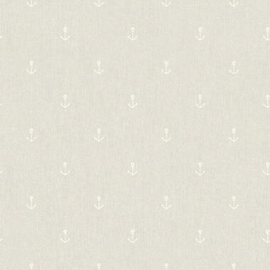 Dutch Wallcoverings behang - My Kingdom Anchors lichtbeige - 0.53x10,05m product