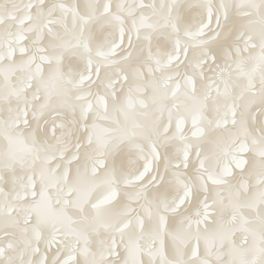 Dutch Wallcoverings behang - My Kingdom Roses beige - 0.53x10,05m product