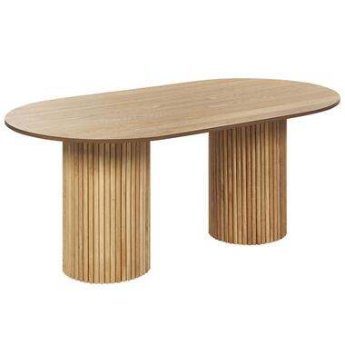 SHERIDAN - Eettafel - Lichte houtkleur - MDF product