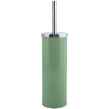MSV Toiletborstel houder/wc-borstel - metaal - groen - 38 cm product