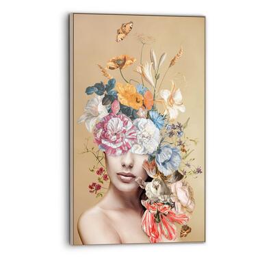 Art Frame - Bloemrijk - 118x70 cm Hout,Recycled polystyreen product