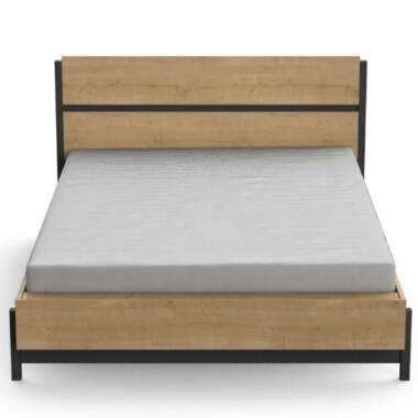 CBA Bed Craig 140x190/200 cm-Hamilton eik/matzwart product