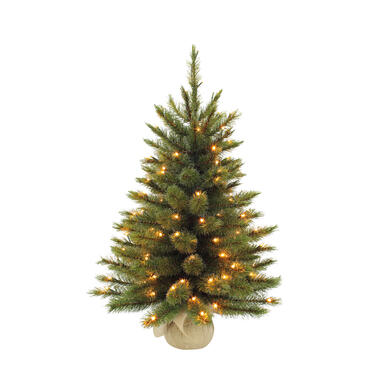 Triumph Tree Forest Frosted Kunstkerstboom in Jute met LED - H60 product