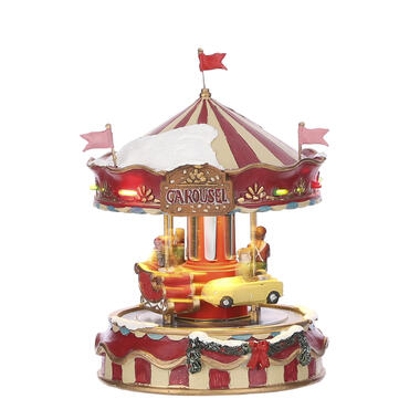 LuVille Kerstdorp Miniatuur Kleine Draaimolen - L13 x B13 x H17,5 cm product