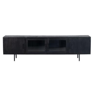 Tv-Meubel Zwart - 200cm - Mangohout/Metaal - Tv-Meubel Luca product