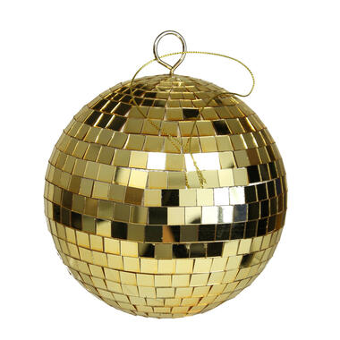 Othmar Decorations kerstballen - disco - goud - 15 cm product