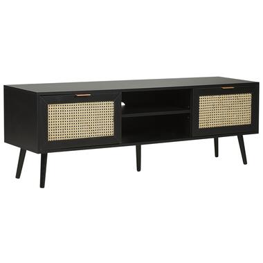 OPOCO - TV-meubel - Zwart - Rotan product