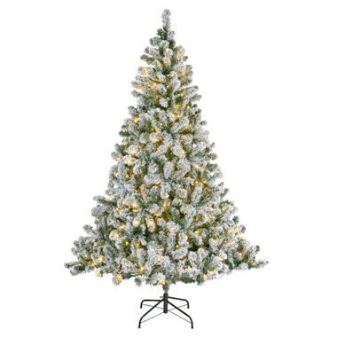 Bellatio Decorations Kunst kerstboom - met verlichting - 210 cm product