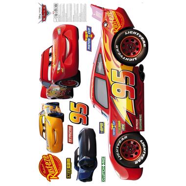 Sanders & Sanders muursticker - Cars auto - rood en geel - 127 x 200 cm - 612439 product