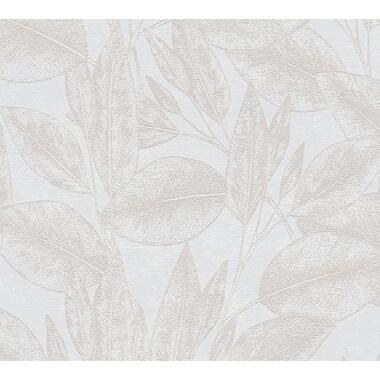 A.S. Création behang - bloemmotief - beige en crème - 53 cm x 10,05 m - AS product