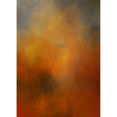 Sanders & Sanders fotobehang - kunst - warm oranje - 200 x 280 cm - 611976 product