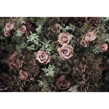 Sanders & Sanders fotobehang - bloemen - roze en groen - 368 x 254 cm - 612134 product