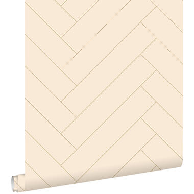 ESTAhome behang - visgraat-motief - beige - 50 x 900 cm - 139779 product