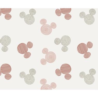 Komar fotobehang - Mickey Mouse - wit, roze en grijs - 3 x 2,50 m - 612765 product