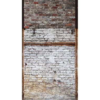 One Wall one Role fotobehang - steen - grijs, zwart en wit - 159 x 280 cm - AS product