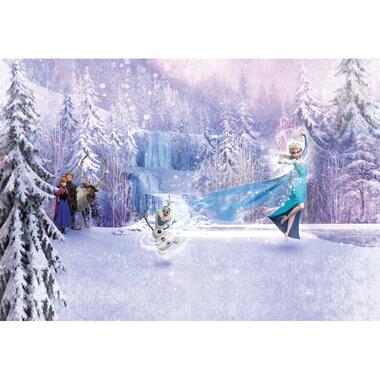 Sanders & Sanders fotobehang - frozen bos - paars en blauw - 368 x 254 cm product