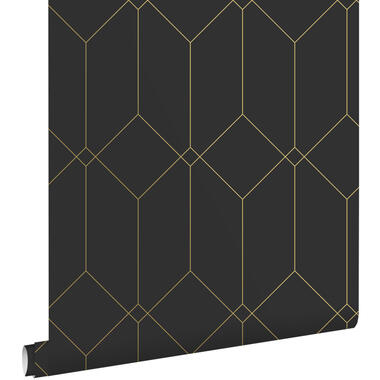 ESTAhome behang - art deco motief - zwart en goud - 0.53 x 10.05 m - 139746 product