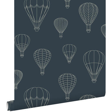 ESTAhome behang - luchtballonnen - donkerblauw - 50 x 900 cm - 139721 product