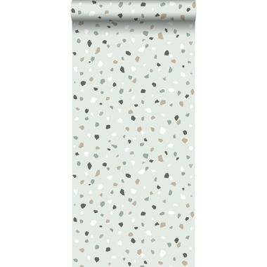 Walls4You behang - terrazzo - mintgroen - 0,53 x 10,05 m - 935315 product