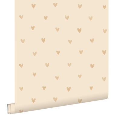 ESTAhome behang - hartjes - beige - 0.53 x 10.05 m - 139767 product