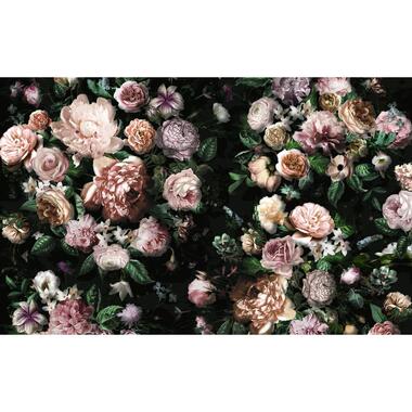 Sanders & Sanders fotobehang - bloemen - roze en groen - 400 x 250 cm - 612479 product