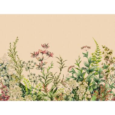 One Wall one Role fotobehang - jungle-motief - beige en groen - 371 x 280 cm product