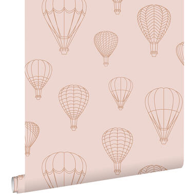 ESTAhome behang - luchtballonnen - terracotta roze - 50 x 900 cm - 139720 product