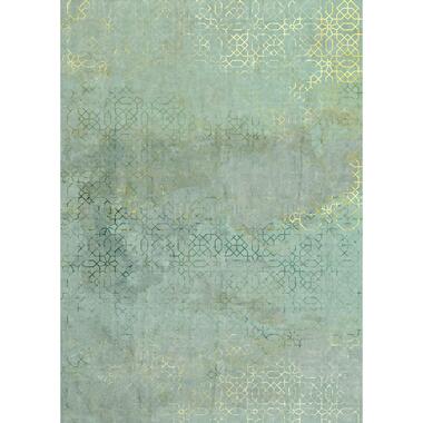 Sanders & Sanders fotobehang - grafisch - groen en goud - 200 x 280 cm - 611986 product