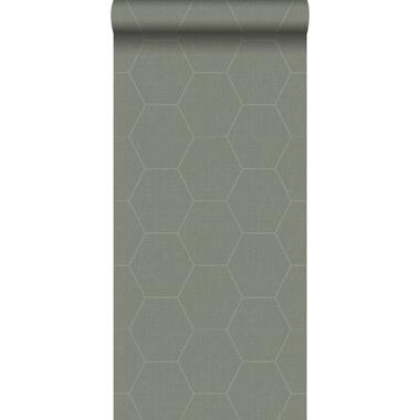 Walls4You behang - hexagon - groen grijs - 0,53 x 10,05 m - 935345 product