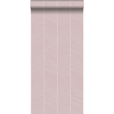 Walls4You behang - visgraat-motief - roze - 0,53 x 10,05 m - 935322 product