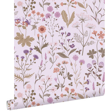 ESTAhome behang - veldbloemen - lila paars - 50 x 900 cm - 139756 product