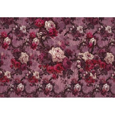 Sanders & Sanders fotobehang - bloemen - roze en lila paars - 400 x 280 cm product