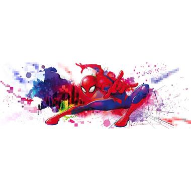 Sanders & Sanders fotobehang - spider-man graffiti - rood, blauw en wit product