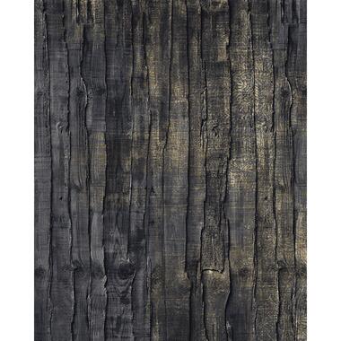Sanders & Sanders fotobehang - hout - zwart en goud - 200 x 250 cm - 611961 product