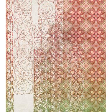 Sanders & Sanders fotobehang - art nouveau - rood - 250 x 280 cm - 611841 product