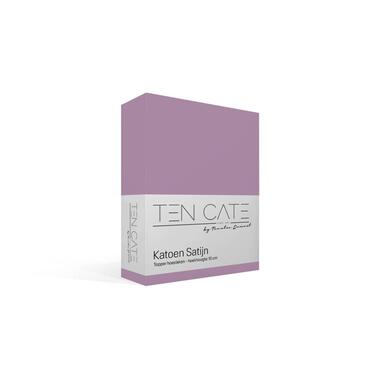 Ten Cate 100% Katoensatijnen Topper Hoeslaken - 140x200 - Lavendel Paars product