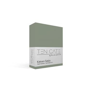 Ten Cate 100% Katoensatijnen Topper Hoeslaken - 140x200 - Groen product