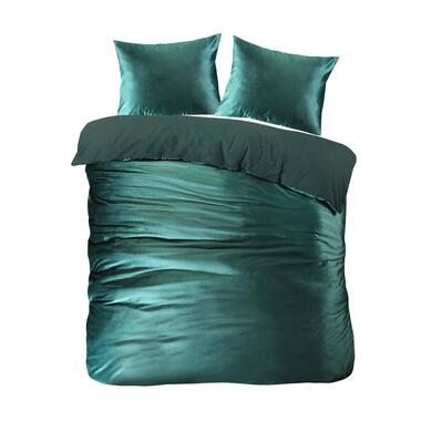 Papillon dekbedovertrek Uni Velvet - 200x200/220 cm - Groen product