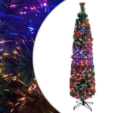 vidaXL Kunstkerstboom met standaard smal 180 cm glasvezel product