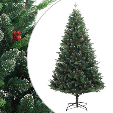 vidaXL Kunstkerstboom met scharnieren en rode bessen 180 cm product