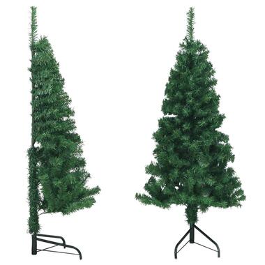 vidaXL Kunstkerstboom hoek 120 cm PVC groen product