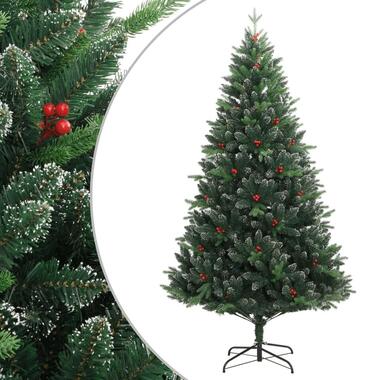 vidaXL Kunstkerstboom met scharnieren en rode bessen 240 cm product