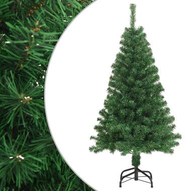 vidaXL Kunstkerstboom met dikke takken 120 cm PVC groen product