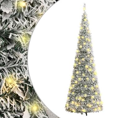 vidaXL Kunstkerstboom pop-up met sneeuw 200 LED's 210 cm product