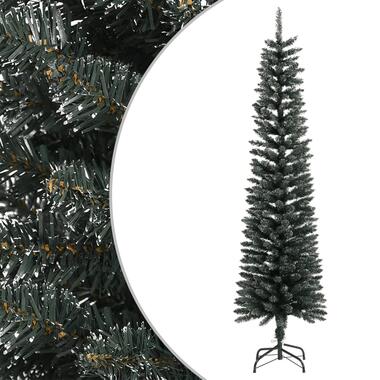 vidaXL Kunstkerstboom met standaard smal 180 cm PVC groen product