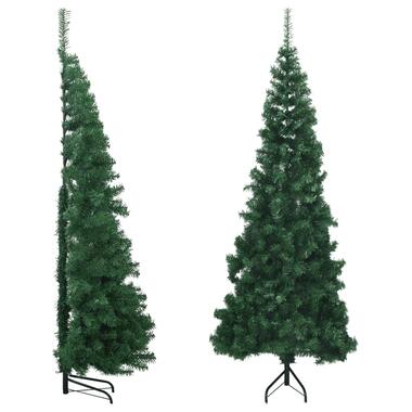 vidaXL Kunstkerstboom hoek 240 cm PVC groen product